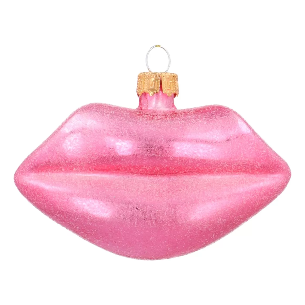 It's all about Christmas Christmastree Decorations Glass | Christmas Ornaments-Trendy Pink Lips Ornament