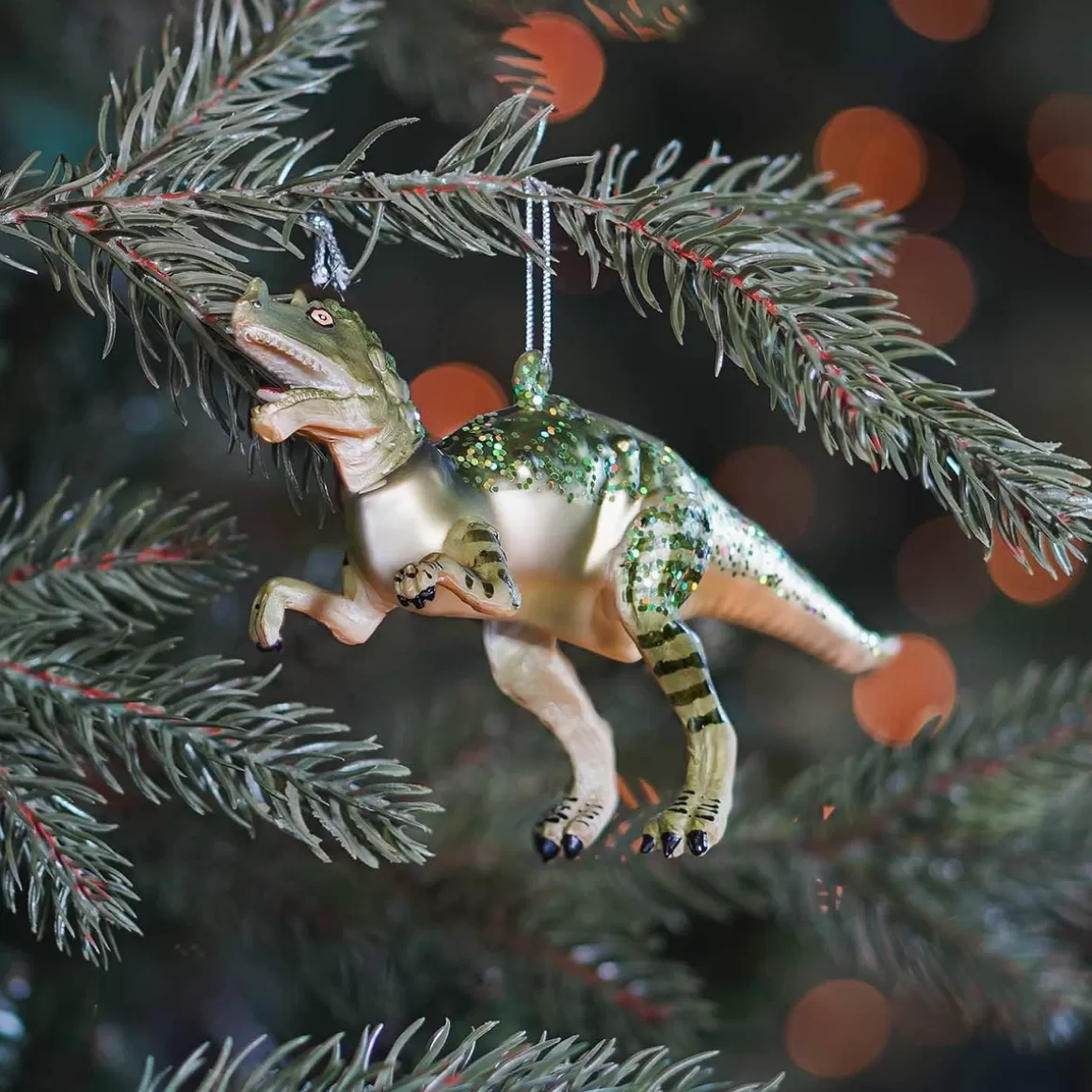 It's all about Christmas Christmas Ornaments-T-Rex Christmas Ornament | Glass | 17 Cm