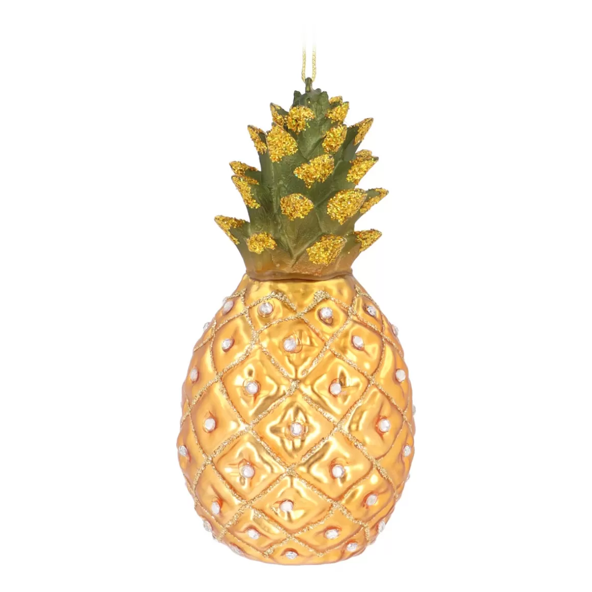 It's all about Christmas Christmas Ornaments-Tropical Pineapple Ornament With Luxurious Details