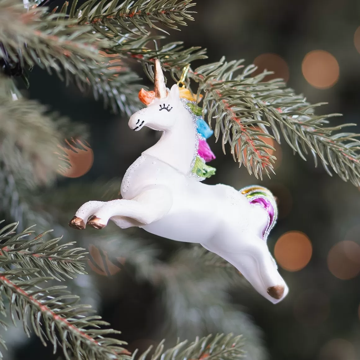 It's all about Christmas Christmas Ornaments-Unicorn Christmas Ornament | Glass | 9 Cm