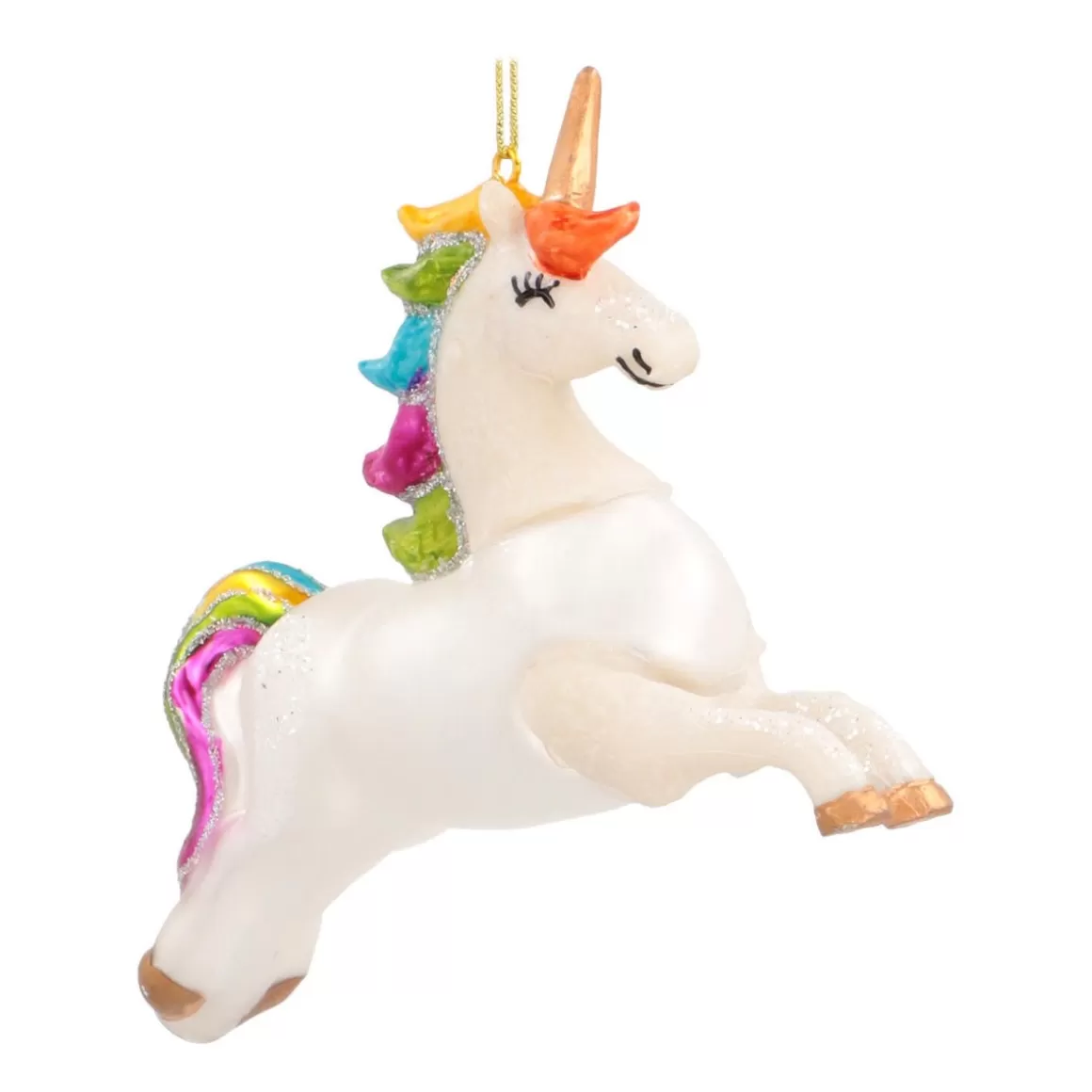 It's all about Christmas Christmas Ornaments-Unicorn Christmas Ornament | Glass | 9 Cm
