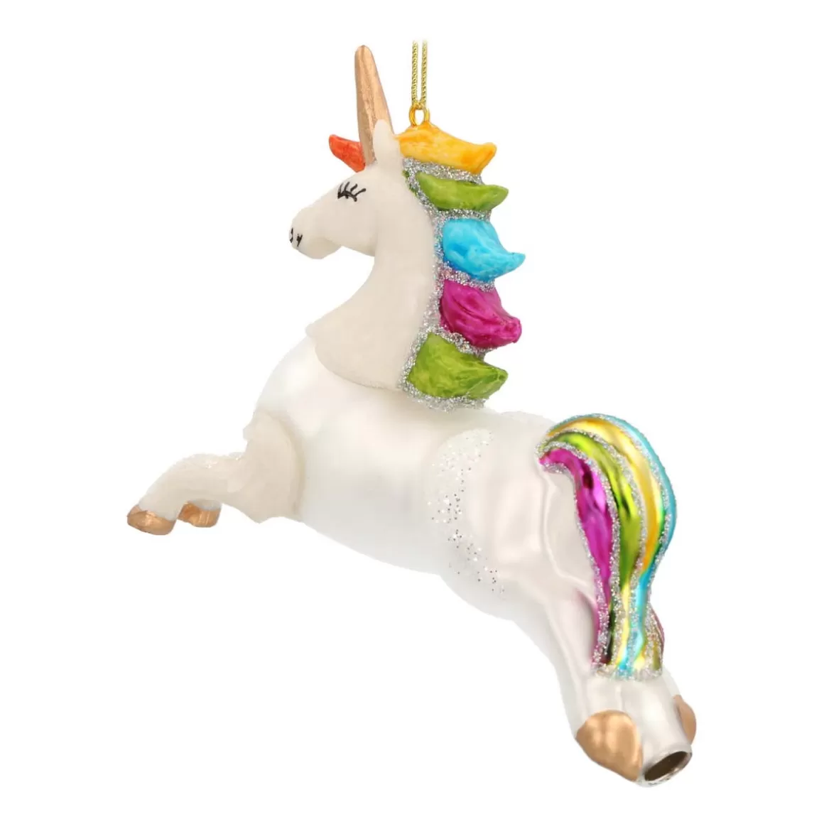 It's all about Christmas Christmas Ornaments-Unicorn Christmas Ornament | Glass | 9 Cm