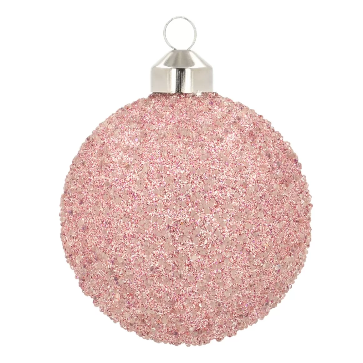 It's all about Christmas Christmas Baubles By Colour | Luxury Christmas Baubles-Unique Glass Christmas Bauble Glitter 8cm Pink