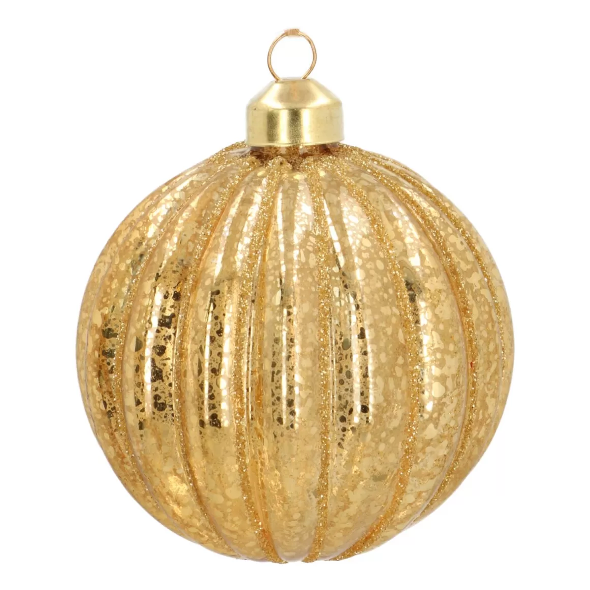 It's all about Christmas Christmas Baubles By Colour | Luxury Christmas Baubles-Unique Glass Christmas Bauble Lampion 8cm Light Gold