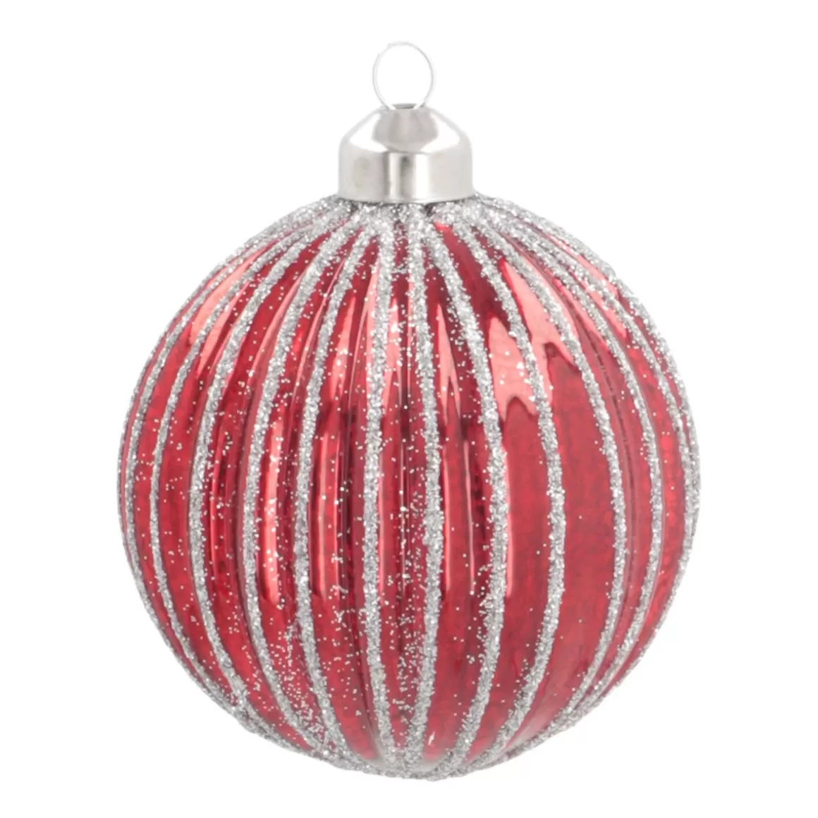 It's all about Christmas Christmas Baubles By Colour | Luxury Christmas Baubles-Unique Glass Christmas Bauble Lampion 8cm Red