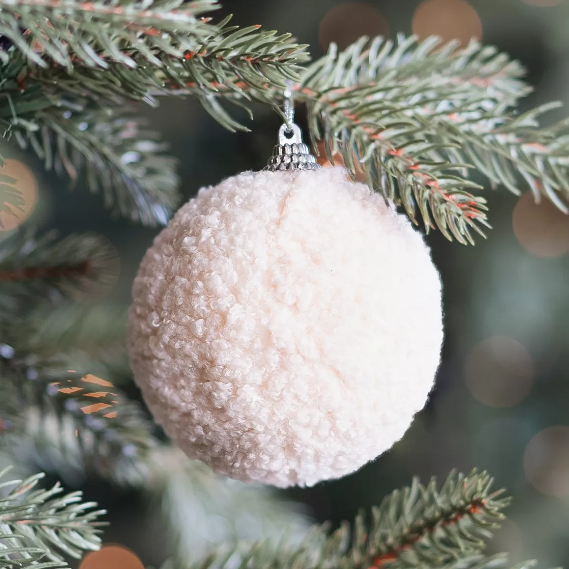 It's all about Christmas Christmas Ornaments | Christmas Baubles By Colour-Warm Beige Teddy Christmas Bauble