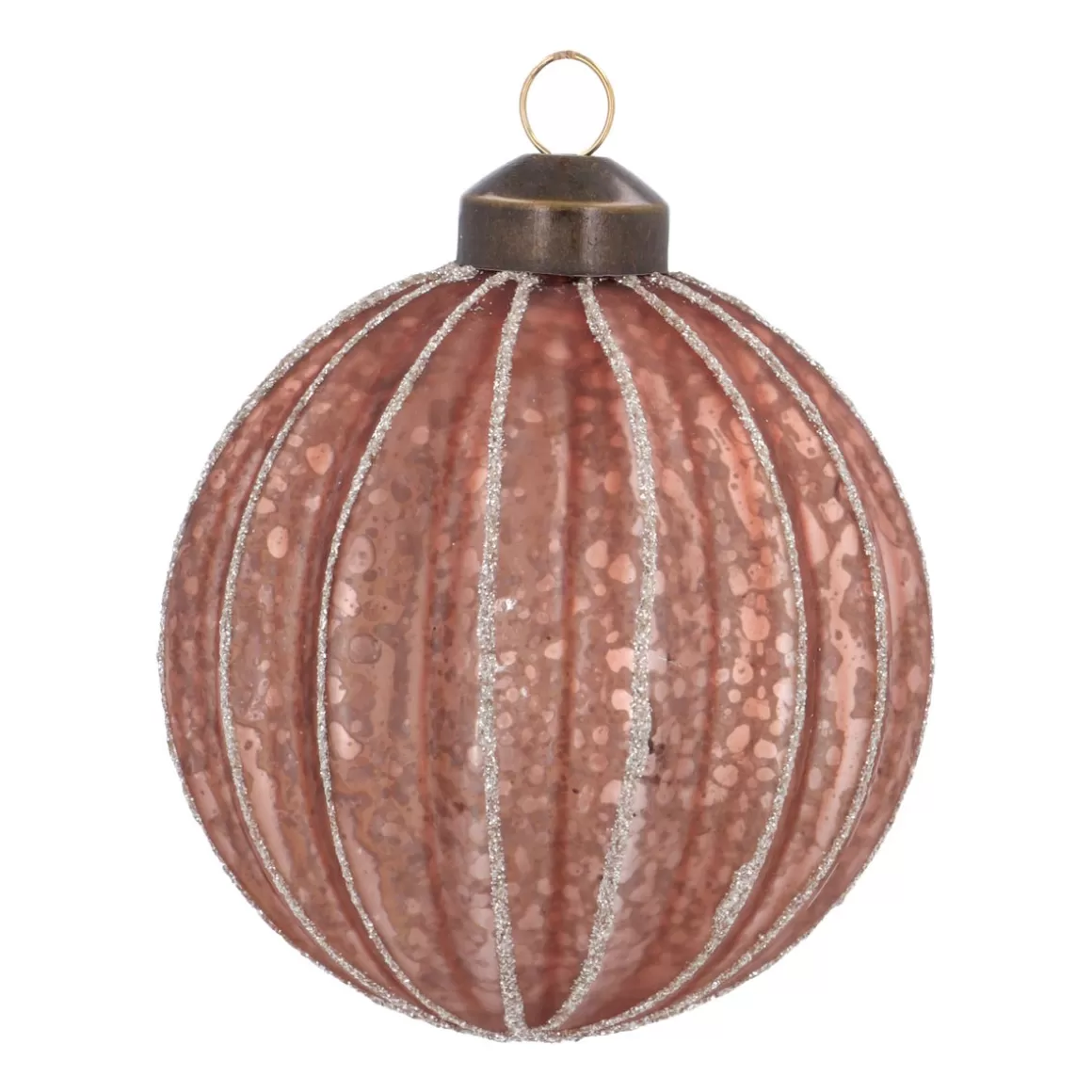 It's all about Christmas Christmastree Decorations Glass | Extraordinary Baubles-Warm Copper Crackle Christmas Bauble