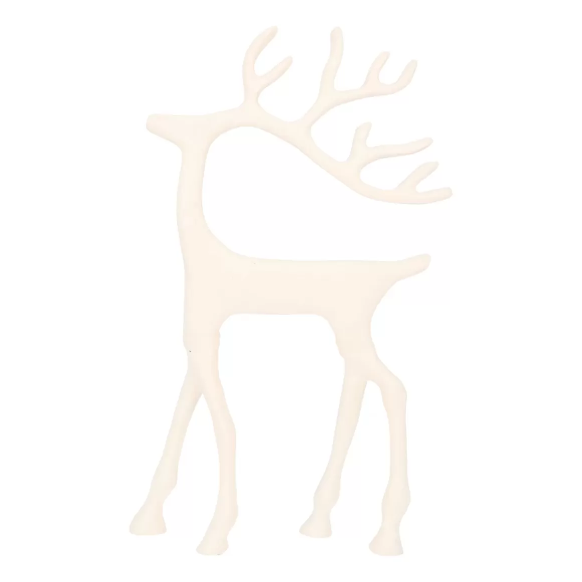 It's all about Christmas Home Accessories For Christmas | Christmas Figurines-White Reindeer With Elegant Antlers