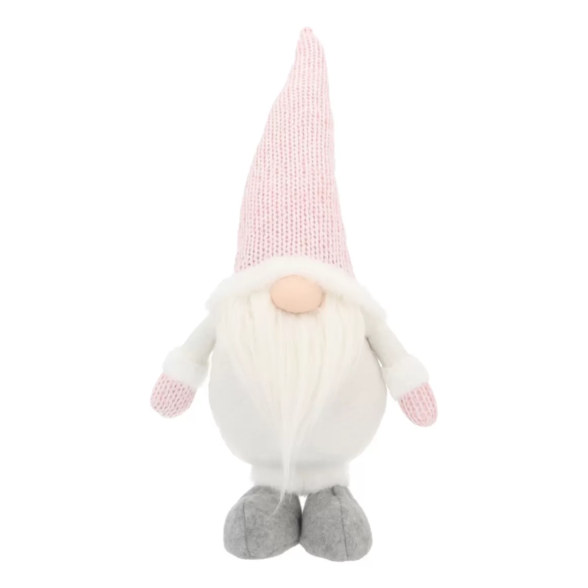 It's all about Christmas Christmas Figurines-Winter Pink Gnome With Flexible Hat