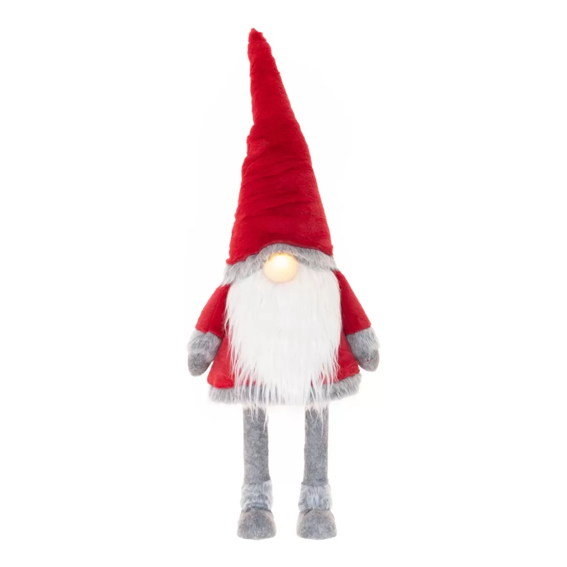 It's all about Christmas Home Accessories For Christmas | Christmas Figurines-Wobbling Red Gnome With LED Nose