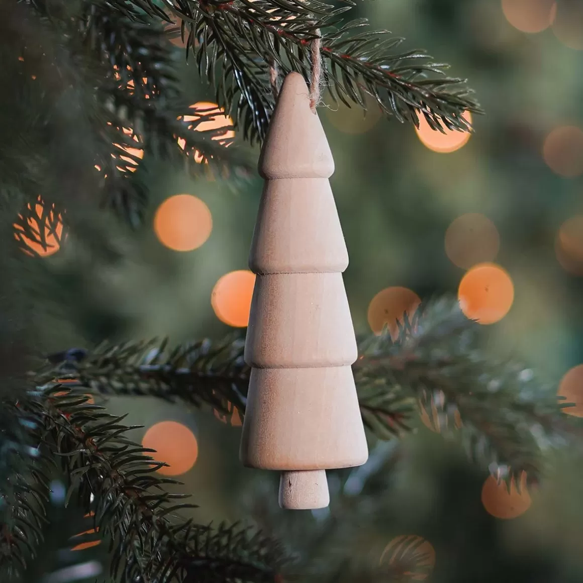 It's all about Christmas Christmas Ornaments-Wooden 3D Tree Ornament | Natural | 12 Cm