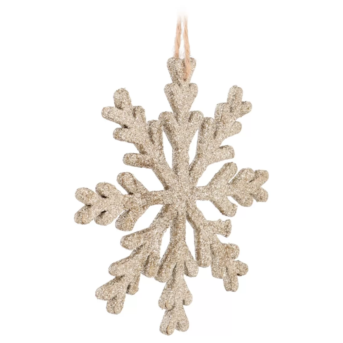 It's all about Christmas Hanging Decorations | Christmas Ornaments-Wooden Champagne Snowflake Christmas Ornament