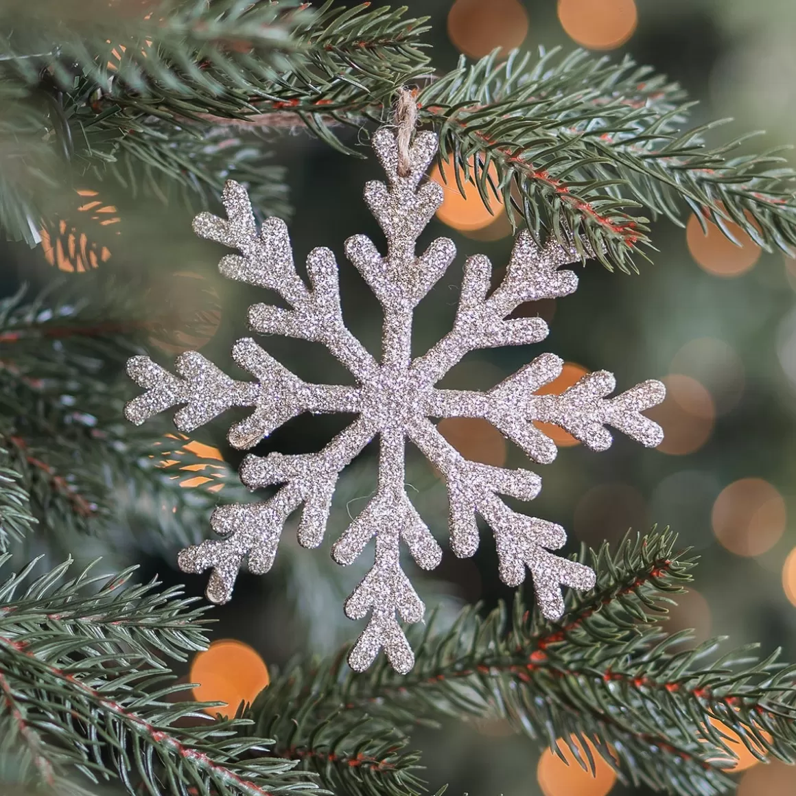 It's all about Christmas Hanging Decorations | Christmas Ornaments-Wooden Champagne Snowflake Christmas Ornament