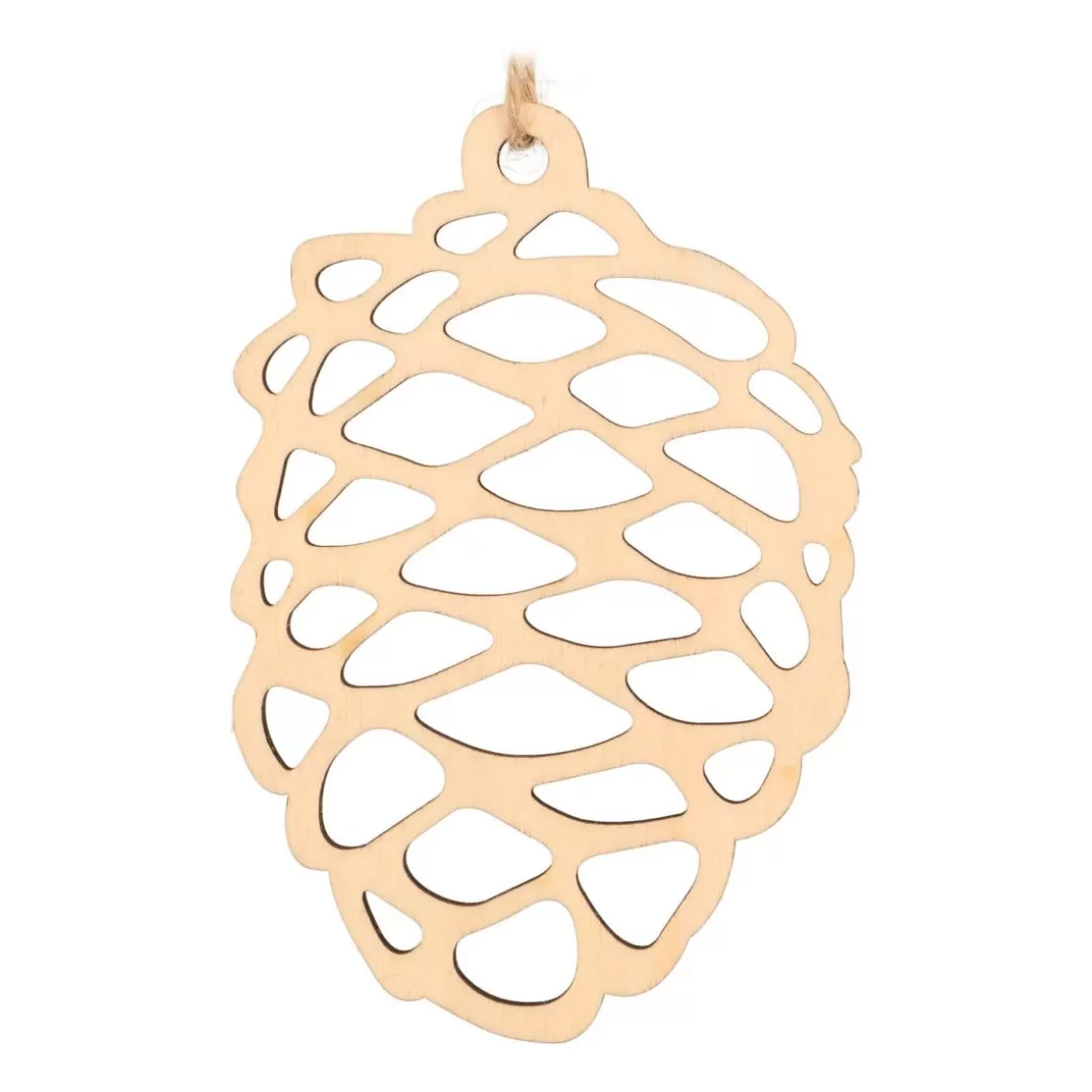 It's all about Christmas Christmas Ornaments-Wooden Cone Ornament | Natural | 15 Cm