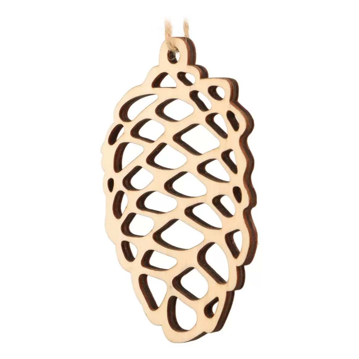 It's all about Christmas Christmas Ornaments-Wooden Cone Ornament | Natural | 15 Cm