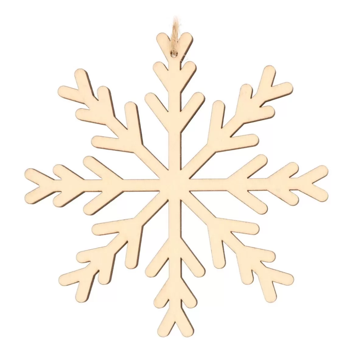 It's all about Christmas Christmas Ornaments-Wooden Snowflake Ornament | Natural | 12 Cm