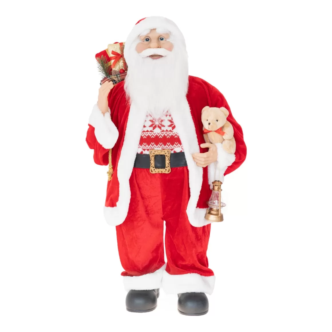 It's all about Christmas Christmas Figurines-XL Standing Santa | Red-white | 80cm/31in | Cloth