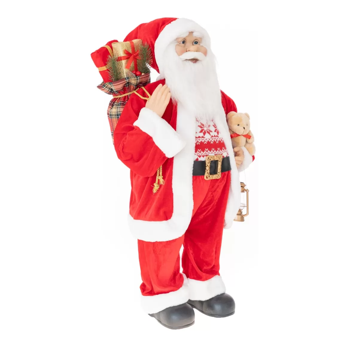 It's all about Christmas Christmas Figurines-XL Standing Santa | Red-white | 80cm/31in | Cloth