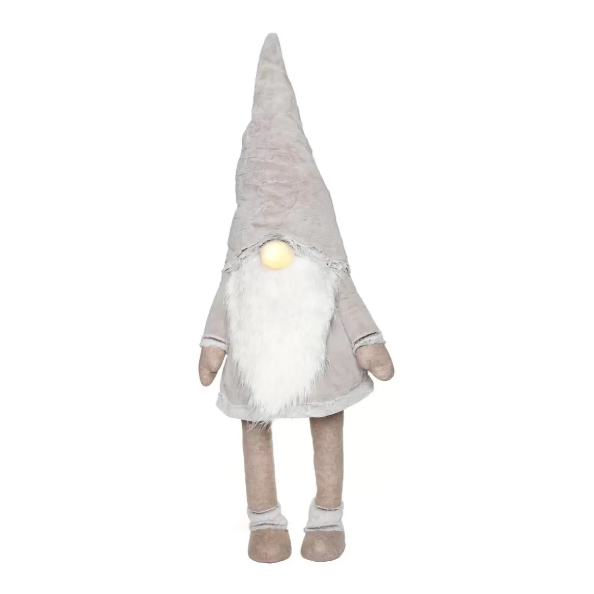 It's all about Christmas Christmas Figurines-XXL Gnome Gustaaf | LED Lighting | Taupe | 160cm